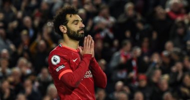 النجم المصرى محمد صلاح مهاجم فريق ليفربول الإنجليزى