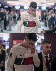 مشهد يحزن.. بكاء كريستيانو رونالدو...