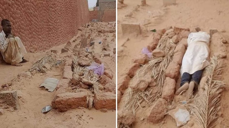 حزناً على فراقها.. شاب جزائرى ماتت والدته فنام بجوار قبرها سنتين!