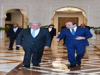 السيسي يستقبل سكرتير عام الأمم...