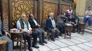 حسين لبيب في عزاء والد...