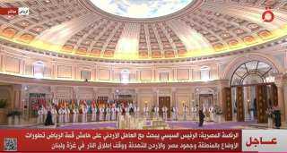 الرئيس السيسي يبحث مع العاهل...