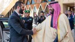 ولي العهد السعودي يستقبل الرئيس...