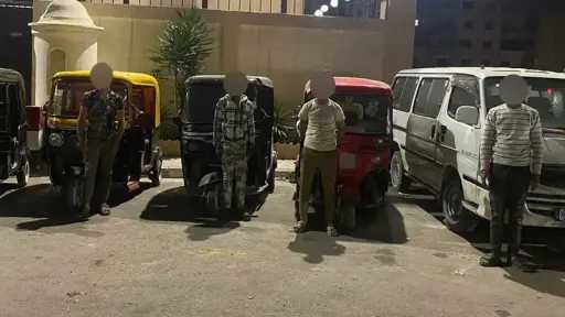 الداخلية تضبط 4 مركبات ”توك...