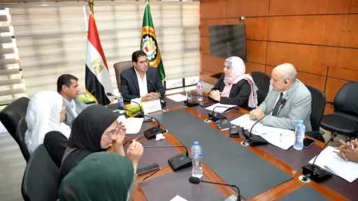 نائب محافظ الدقهلية يعقد الاجتماع...