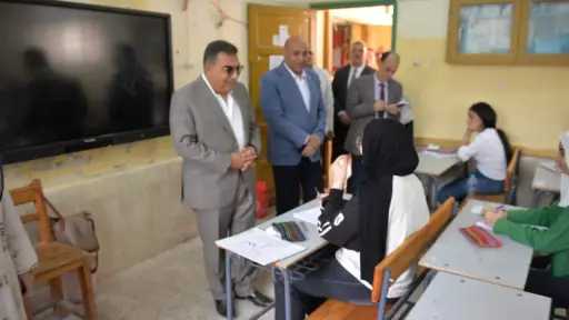 محافظ الدقهلية يتفقد لجان امتحانات...
