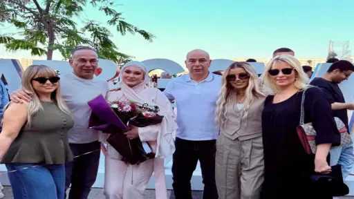 حسام حسن يحتفل بتخرج نجلته...