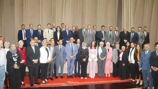 محافظ القليوبية ورئيس جامعة بنها...
