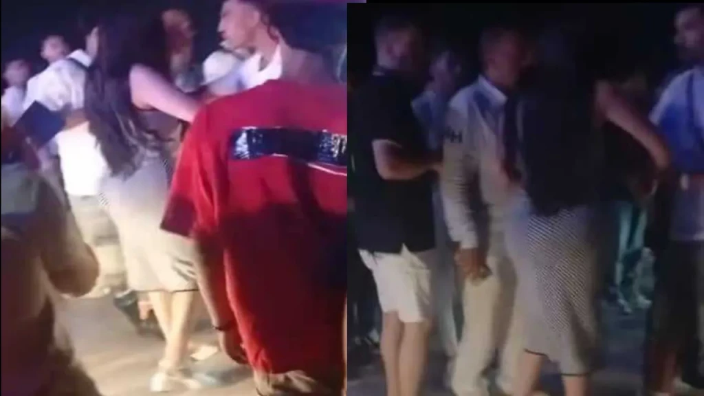 جانب من المشاجرة