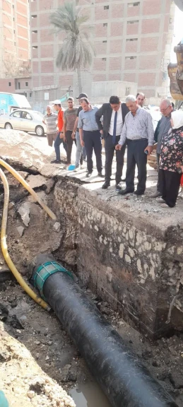محافظ الدقهلية يؤكد انتهاء شركة مياه الشرب من إصلاح خط المياه الرئيسى