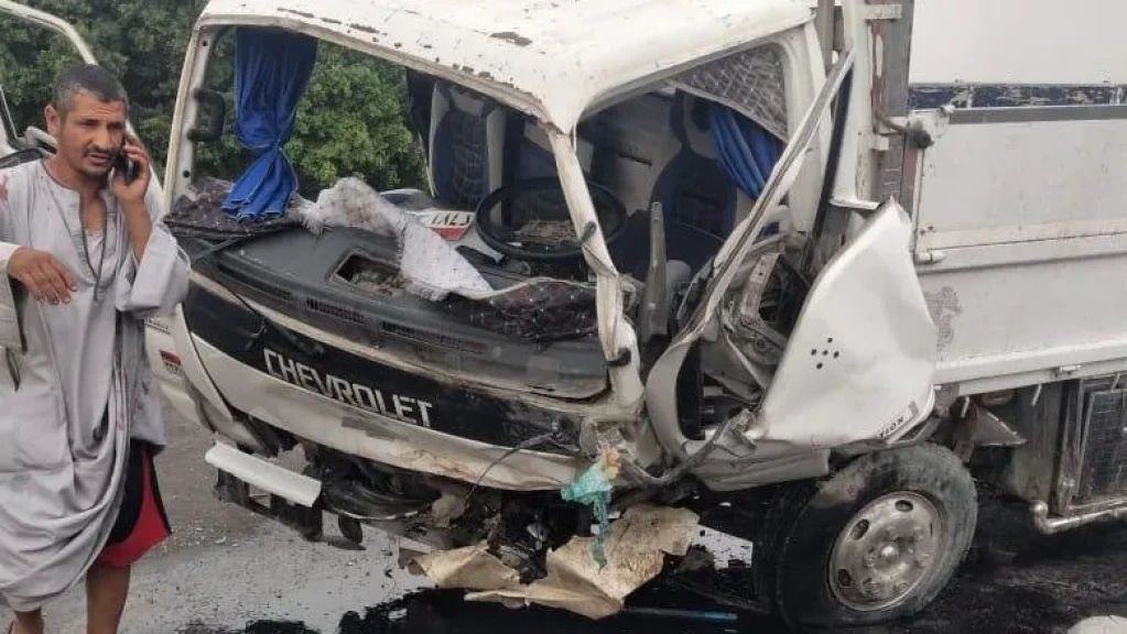مصرع شخص وإصابة 3 آخرين في حادث تصادم بأسيوط
