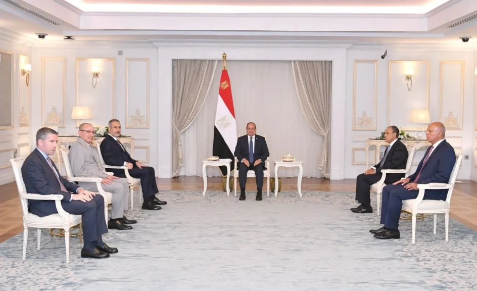 تفاصيل لقاء الرئيس السيسى مع وزير خارجية تركيا
