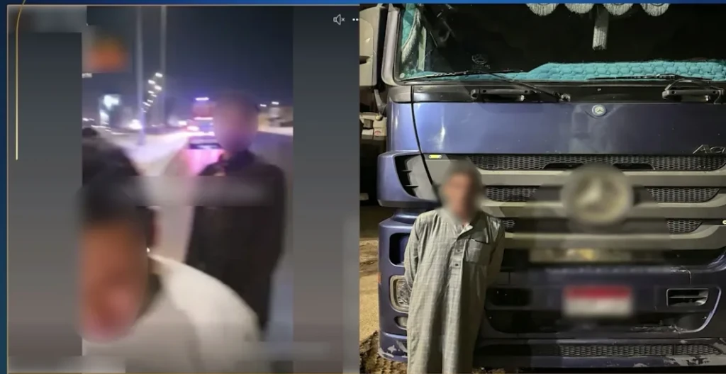 القبض على سائق سيارة نقل يسير برعونة في الجيزة