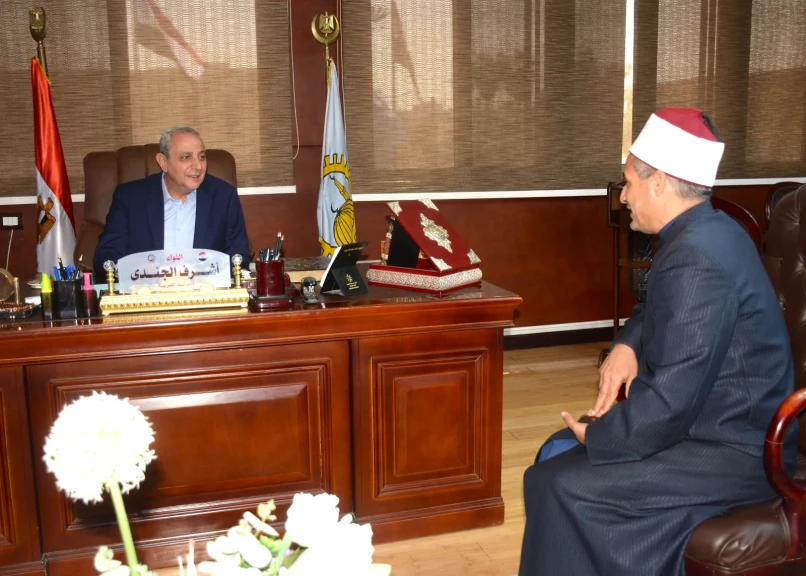 محافظ الغربية يستقبل رئيس المنطقة الأزهرية الجديد ويؤكد: نعتز بدور الأزهر في ترسيخ القيم وتعزيز الهوية الوطنية