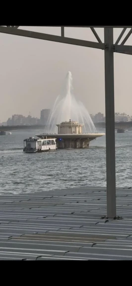 بالصور .. محافظة القاهرة تعلن اعادة صيانة وتشغيل نافورة النيل