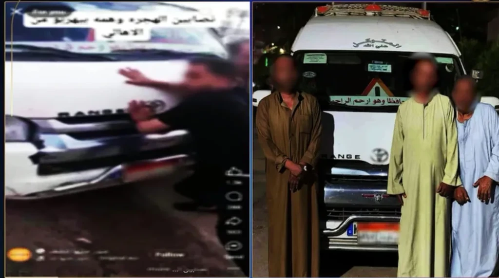 بالصور والفيديو.. الداخلية تكشف ملابسات اصطدام قائد سيارة ميكروباص عمداً بعدد من الأشخاص محاولتهم اعتراضه باحد الطرق