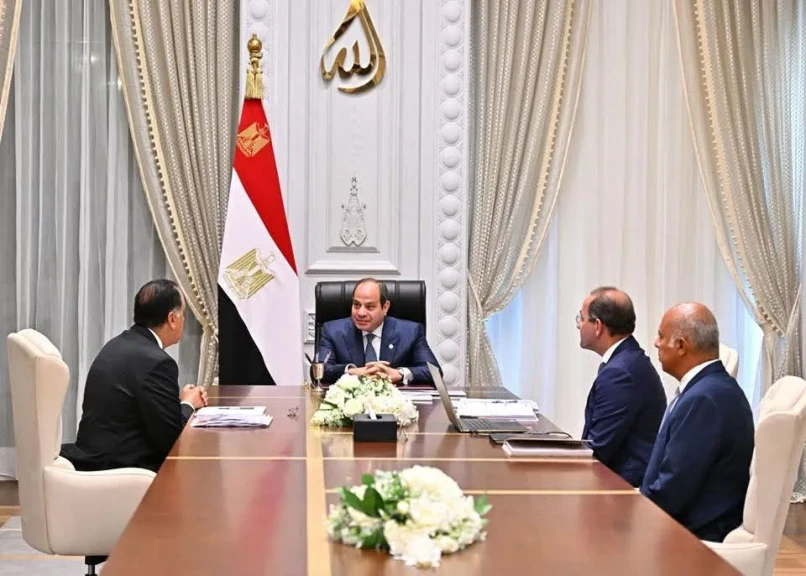 تفاصيل لقاء الرئيس عبد الفتاح السيسي مع رئيس مجلس الوزراء ووزير المالية