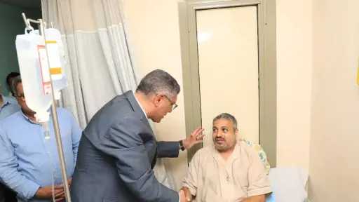 محافظ الجيزة يطمئن على الحالة...