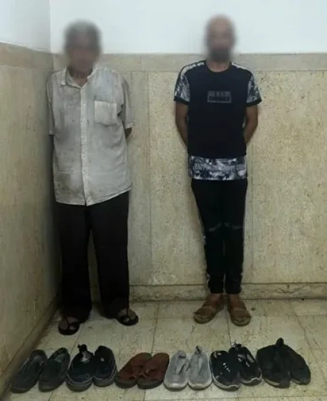 كشف ملابسات تضرر الأهالى من أحد الأشخاص لقيامه بسرقة أحذيتهم  من داخل أحد مساجد بالجيزة