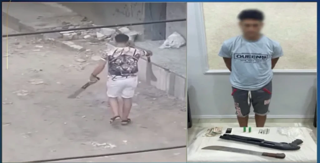 كشف ملابسات قيام أحد الأشخاص بالتلويح بسلاح أبيض بكفر الشيخ