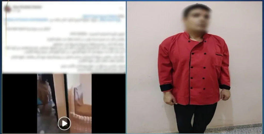 فيديو صادم ..ضبط عامل يقتل قطة داخل مطبخ بقرية سياحية