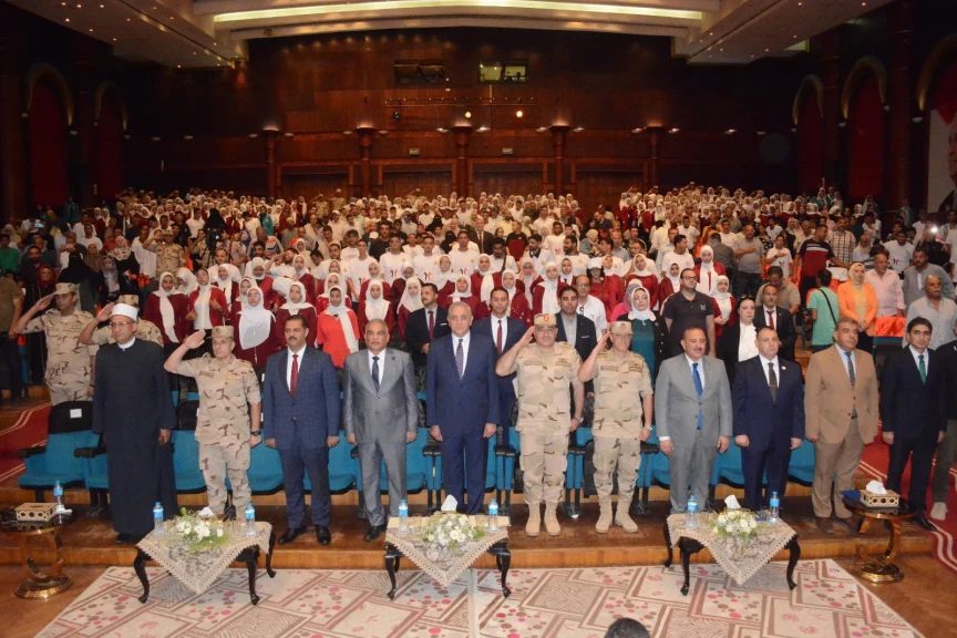 محافظ الغربية ومدير إدارة التجنيد ورئيس جامعة طنطا يشهدون احتفالية “همم تعانق السماء” لتكريم ذوي الهمم وكبار السن وتسليمهم شهادات الإعفاء التجنيدية
