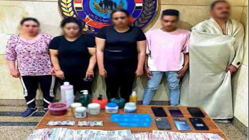 بالصور .. ضبط نادى صحى يدار لأعمال منافية للآدب العامة لراغبي المتعة الحرام بالشيخ زايد