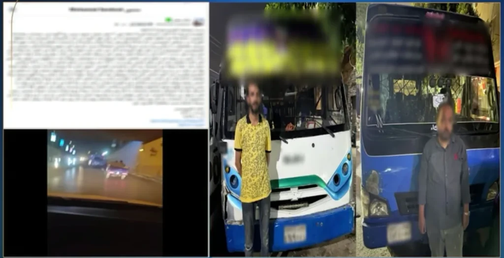 بالصور والفيديو.. كشف ملابسات قيام قائدى سيارتين نقل بالسير برعونة واصطدامهما ببعضهما بمصر الجديدة