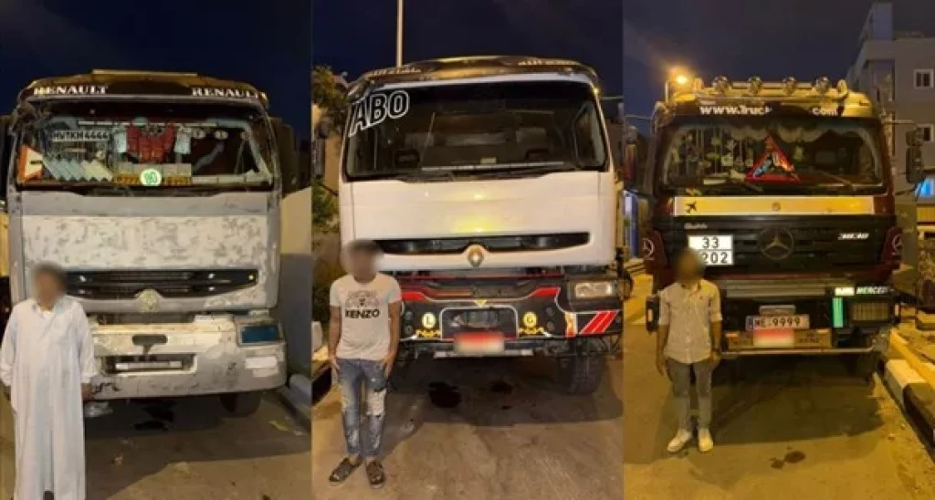 الداخلية تكشف ملابسات قيام قائدى 3 سيارات نقل باصطدام سيارة عمداً والتعدى على من بداخلها