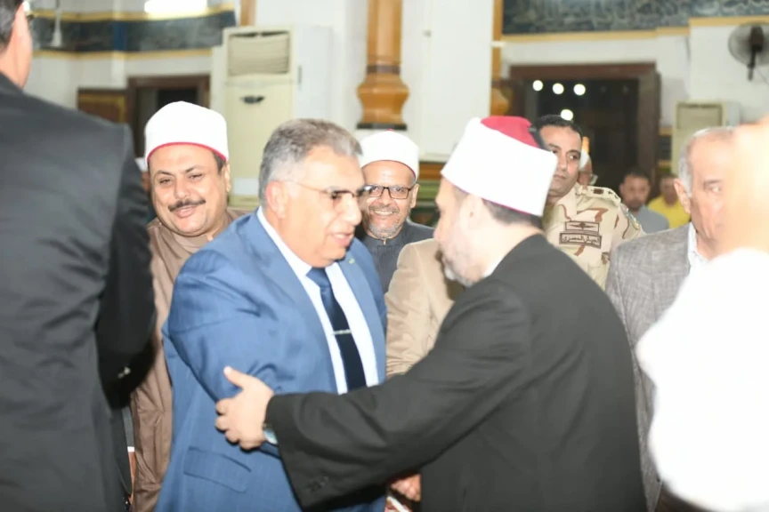 محافظ الدقهلية يشهد الاحتفال بذكرى المولد النبوي الشريف بمسجد النصر بالمنصورة
