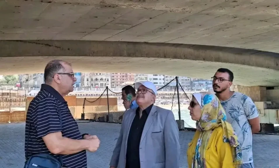 هبوط أرضي في كوبري ستانلي بالإسكندرية.. وتحرك عاجل من المحافظة للإنقاذ