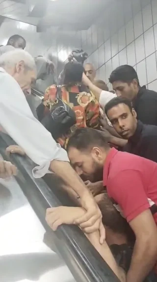 إصابة عدة أشخاص في حادث على السلم الكهربائي بمحطة مترو مسرة