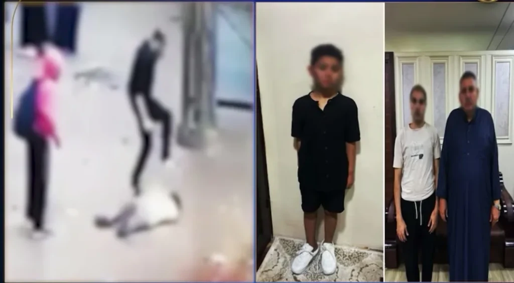 ضربه بعنف وركله فى رأسه .. القبض على شاب ووالده بتهمة التعدي على طفل في الدقهلية