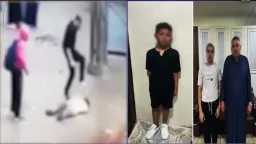 ضربه بعنف وركله فى رأسه...