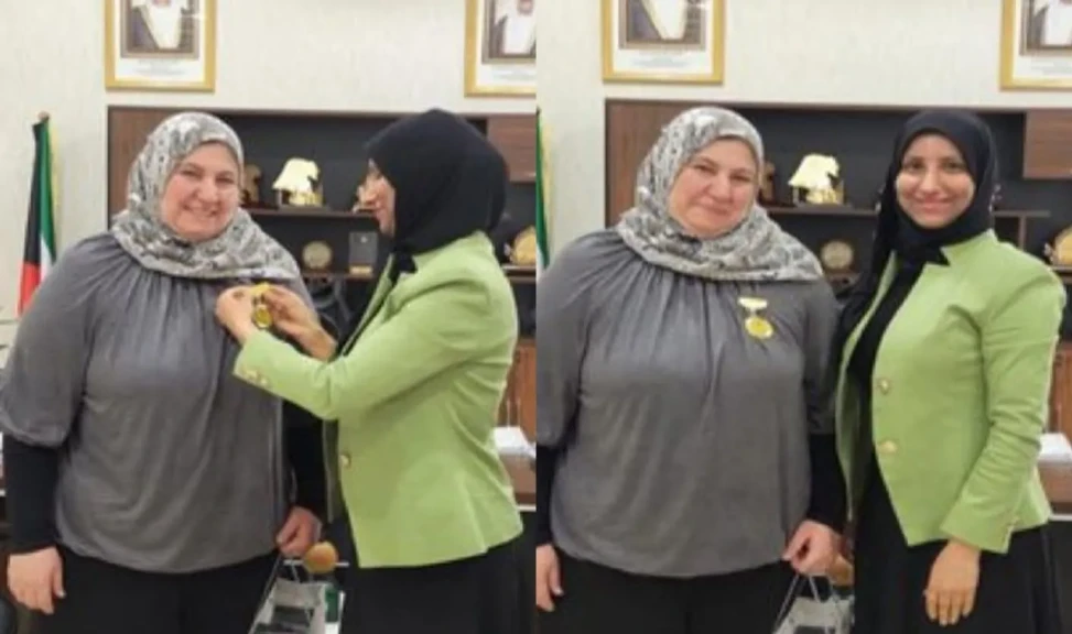 الصحة الكويتية تكرم الممرضة المصرية صفاء رحمو بعد إنقاذها مسنا خلال وجودها بالمول