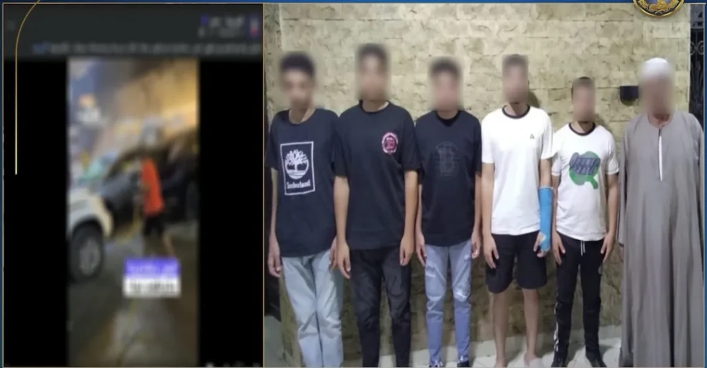 القبض على 5 طلاب وعامل محطة الوقود في واقعة خرطوم المياه بالشرقية