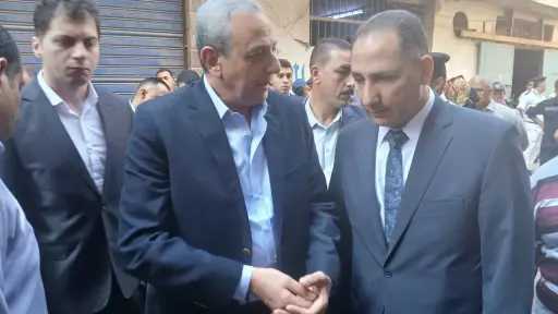 محافظ الغربية من موقع الحادث...