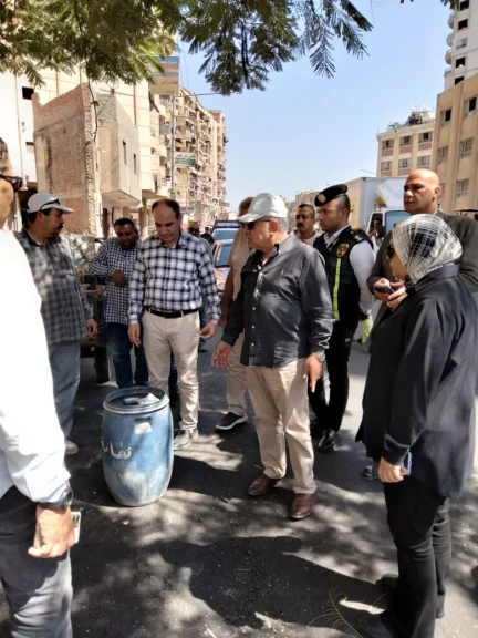 بالصور .. محافظ الدقهلية في جولة مفاجئة لمتابعة أعمال تطوير شارع الجلاء بالمنصورة