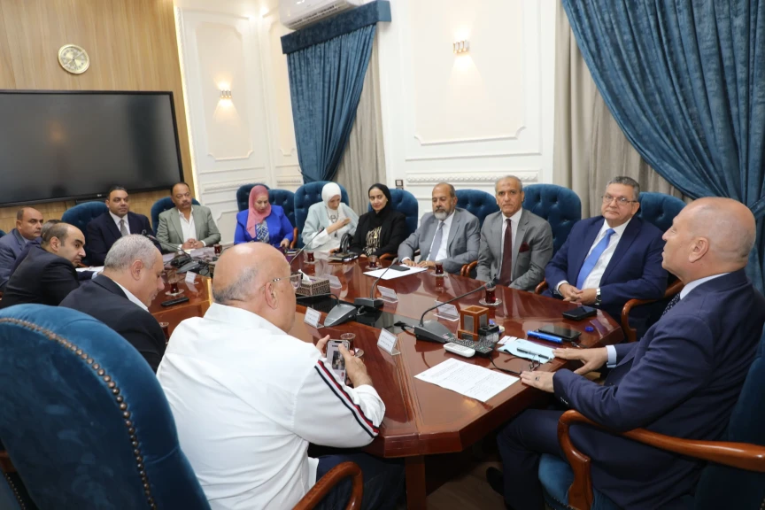 بالصور .. تفاصيل لقاء محافظ القاهرة مع وفد بنك المصرف المتحد