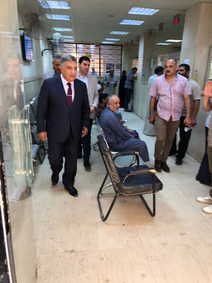 محافظ الدقهلية في زيارة مفاجئة لعيادة التأمين الصحي بالسنبلاوين
