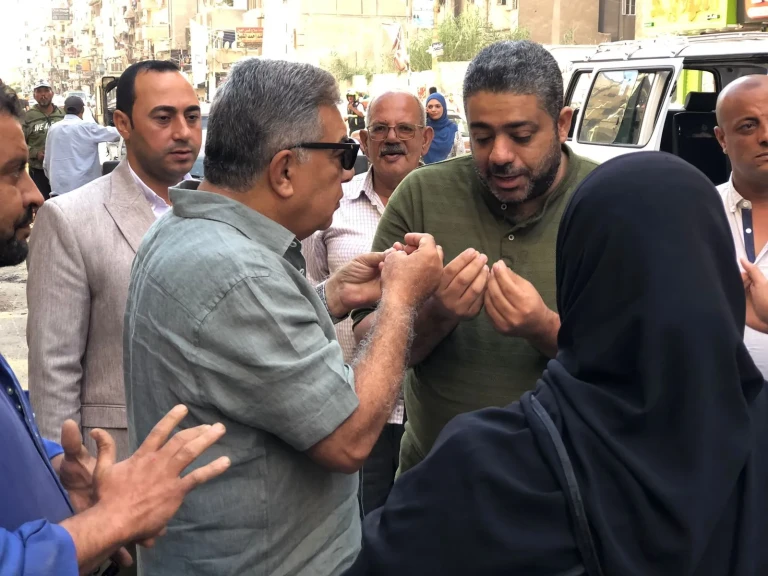 محافظ الدقهلية خلال جولته الصباحية بمدينة المنصورة
