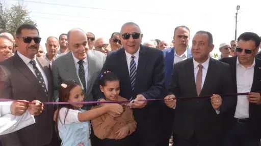 محافظ الغربية يفتتح محطة مياه...