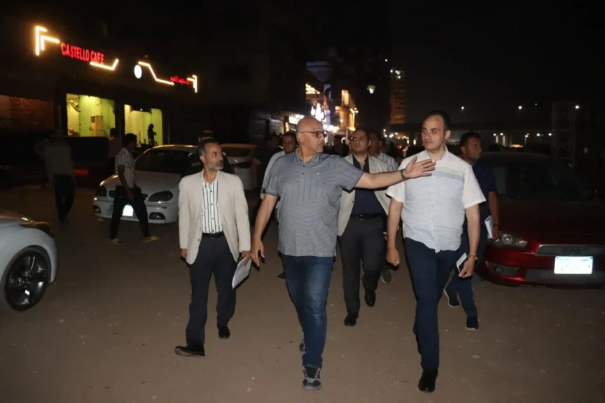 بالصور .. محافظ القليوبية يقود حملة مكبرة لإزالة التعديات والإشغالات بمنطقة الفيلات ببنها