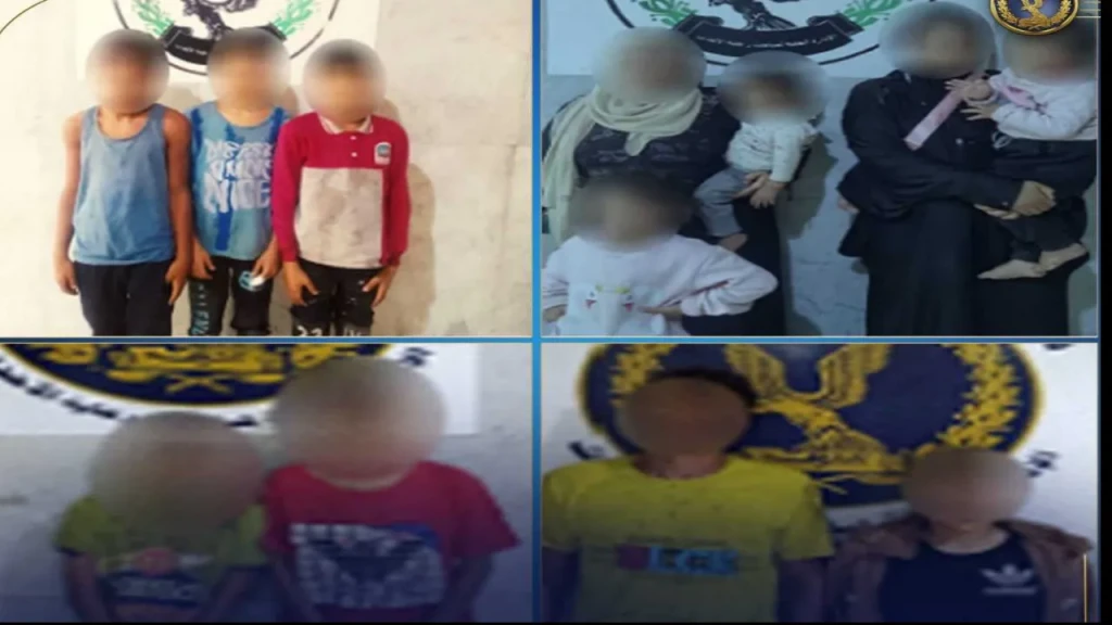 بالصور .. أجهزة الأمن تضبط عصابة إستغلال الأطفال فى أعمال التسول بشوارع القاهرة والجيزة