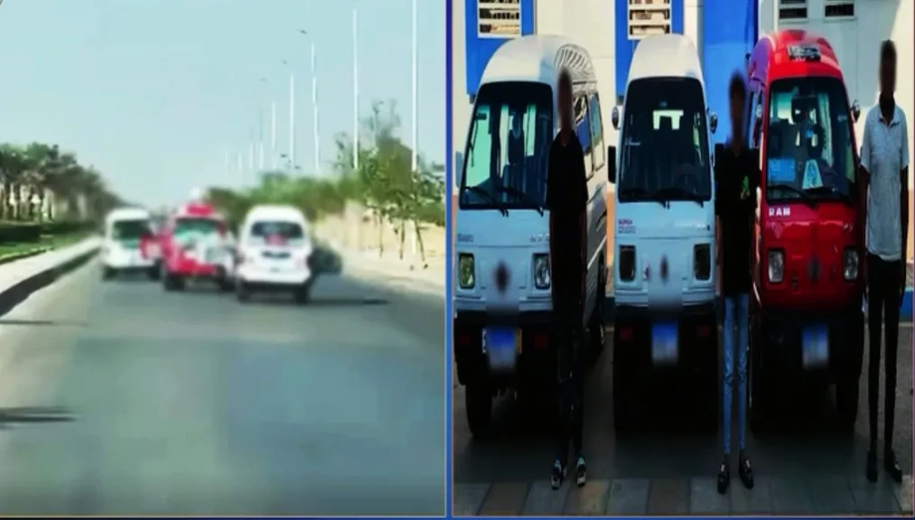 بالفيديو .. أجهزة الأمن تضبط 3 من قائدى السيارات لقيامهم بحركات استعراضية على الطريق بالشرقية
