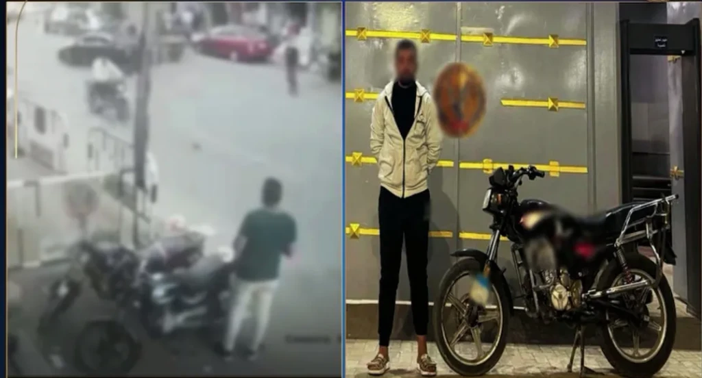 شاهد بالفيديو .. قائد الدراجة البخارية صدم شخص وفرا هارباً وأجهزة الأمن تضبطه