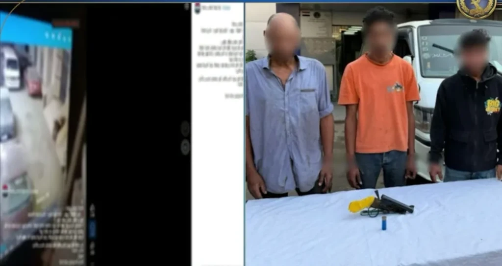 بالفيديو .. أجهزة الأمن تضبط 3 أشخاص بستقلون سيارة ميكروباص حاولوا سرقة دراجة بخارية تحت تهديد السلاح الناري.