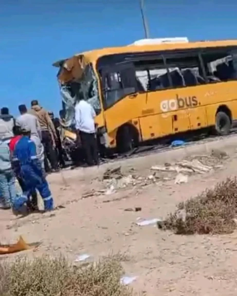 بالصور  تفاصيل وأسماء مصابي حادث أتوبيس رأس غارب