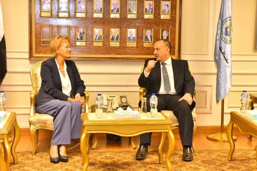 محافظ اسيوط مع سفيره الاتحاد الاوروبي