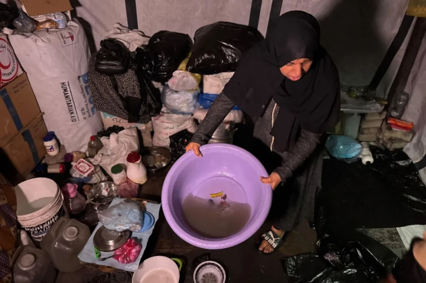 مأساه الشتاء في غزه